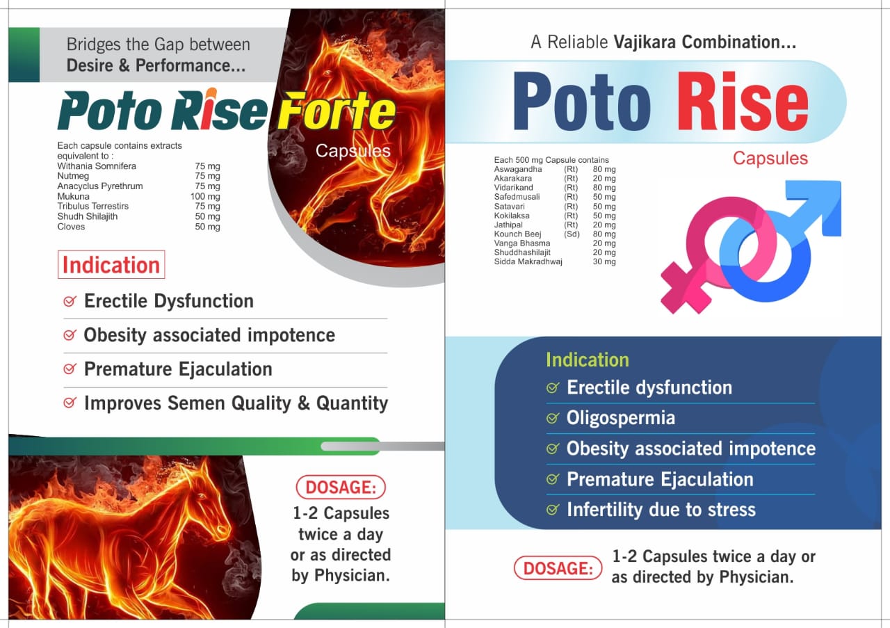 Poto Rise Forte capsules and Poto Rise Capsules Images